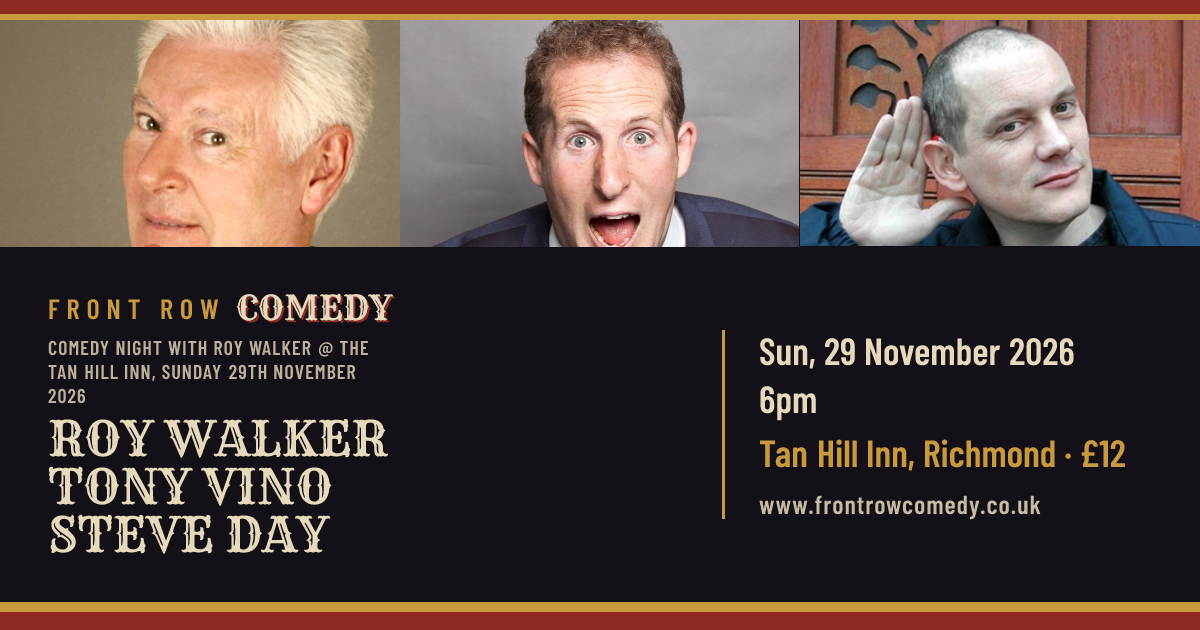 Comedy Night with Roy Walker @ The Tan Hill Inn, Sunday 29th November 2026 poster
