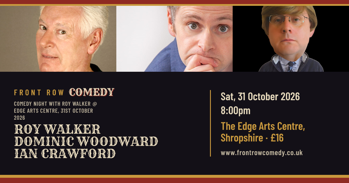 Comedy Night with Roy Walker @ Edge Arts Centre, 31st October 2026 poster