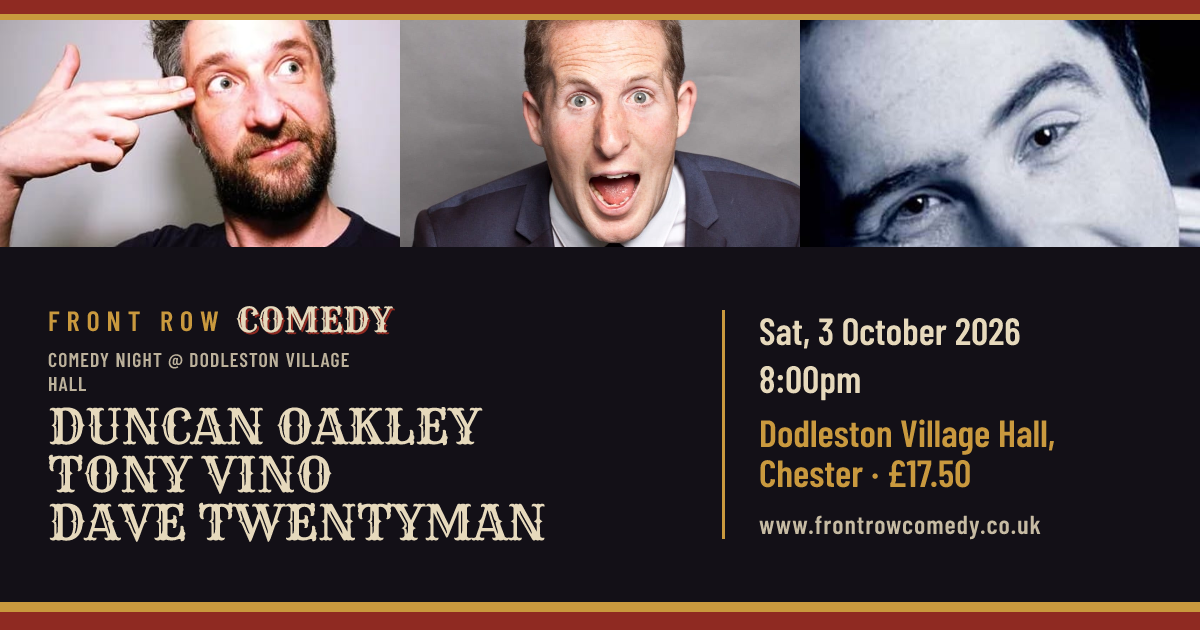 Comedy Night @ Dodleston Village Hall poster